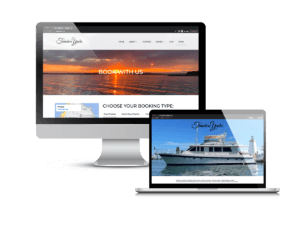 Timeless Yacht website screenshots, built by Creare Web Solutions