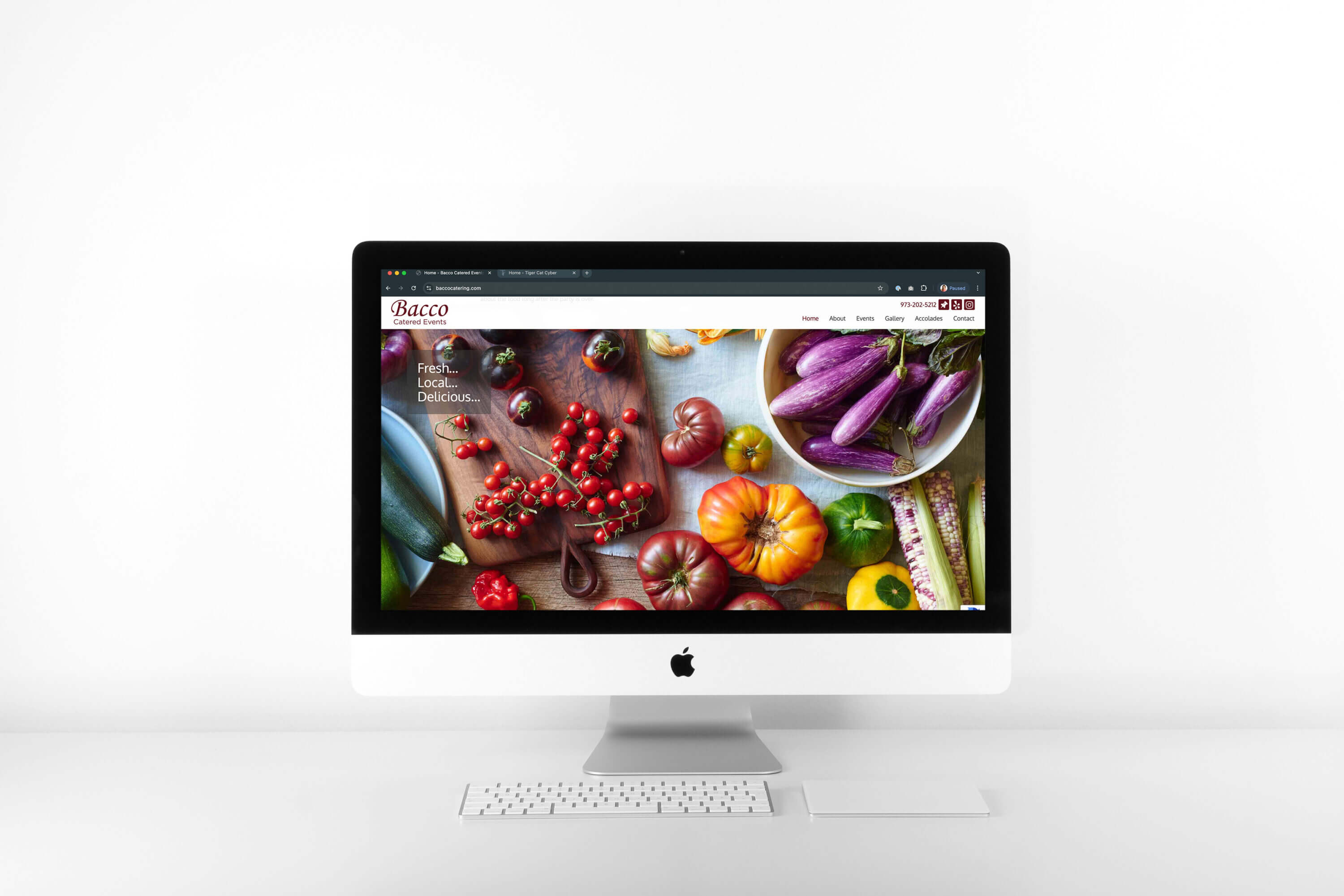 Bacco Catering Website done in partnership with onDemandCMO